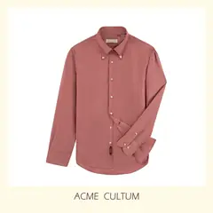 Acme Cultum хлопковая оксфордская сорочка - коралловая