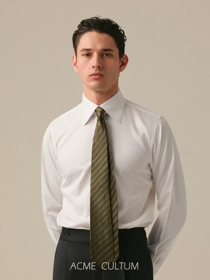 Acme Cultum хлопковая сорочка twill - белая