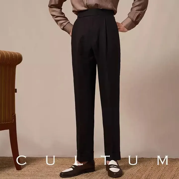 Cultum льняные брюки — чёрный