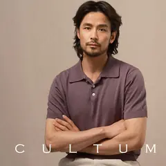 Cultum трикотажное поло — фиолетовый