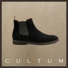 Cultum замшевые ботинки челси — чёрные