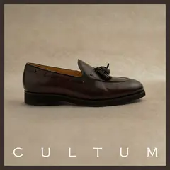 Cultum кожаные лоферы с кисточками — коричневые