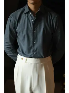 Ugentle хлопковая фланелевая сорочка — серая