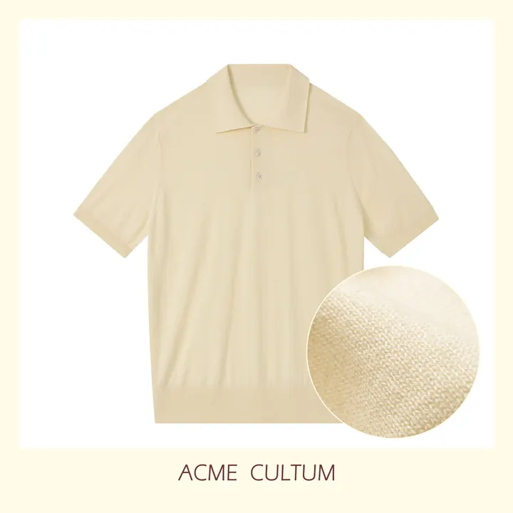 Acme Cultum хлопковое поло — бежевое