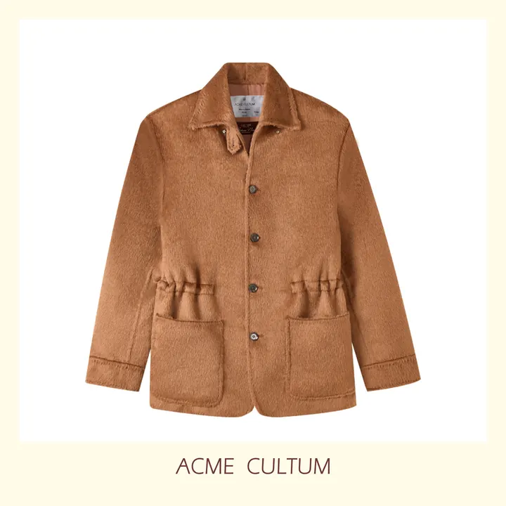 Acme Cultum куртка из альпаки и шерсти — коричневая
