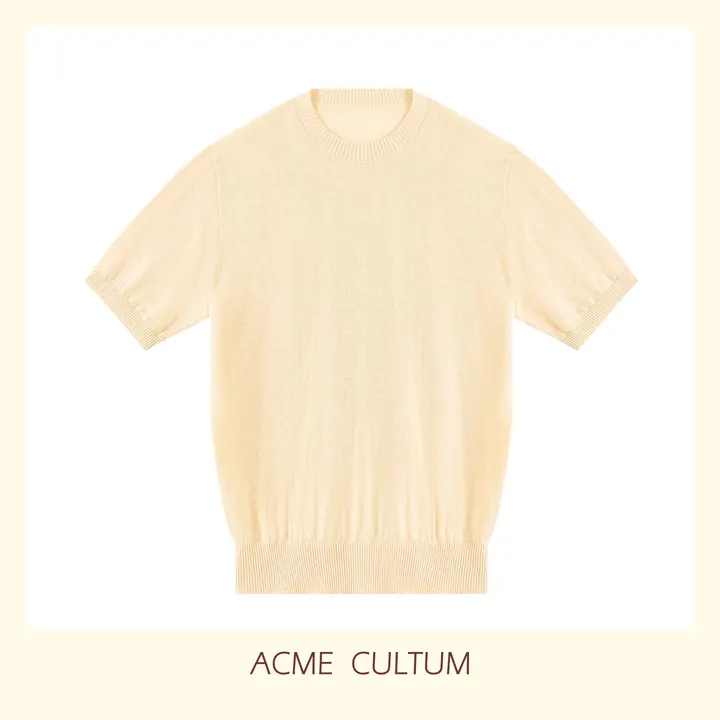 Acme Cultum льняная футболка — бежевая