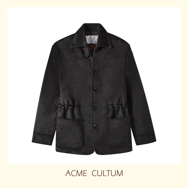 Acme Cultum куртка из альпаки и шерсти — чёрная