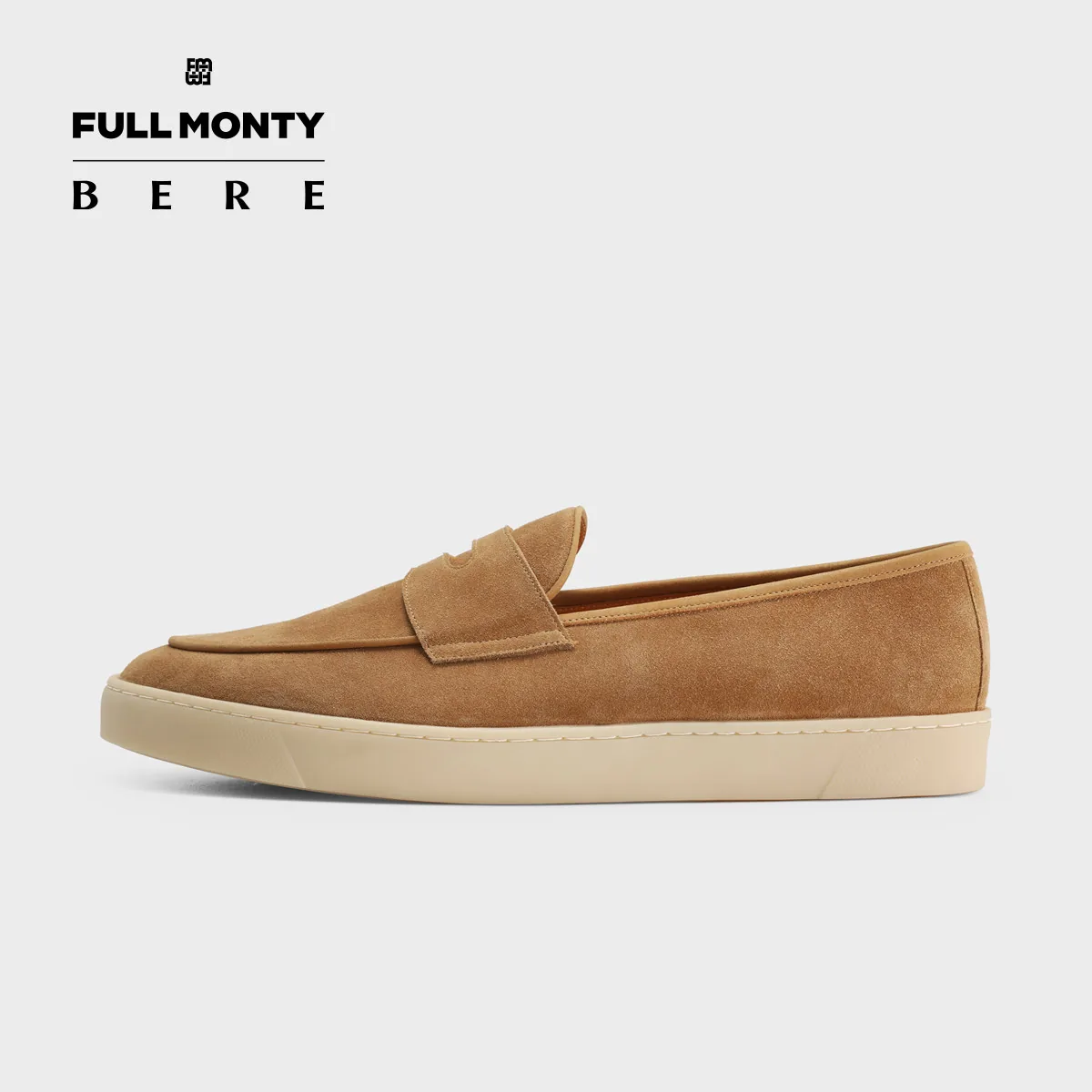 Full Monty замшевые лоферы — коричневые