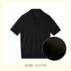 Acme Cultum хлопковое поло — чёрное