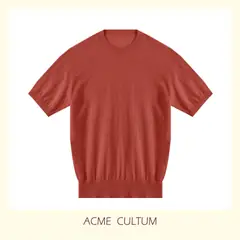 Acme Cultum льняная футболка — бордовая